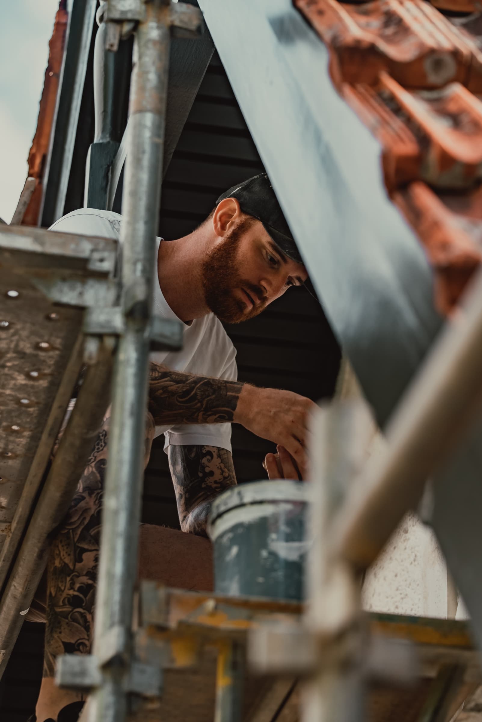 Shaws on site — Brisbane architectural build.